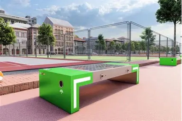 Smart benches llegan a plazas de Madrid